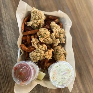 Fried oysters