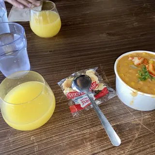 Lobster Corn Chowder Bowl Soup
