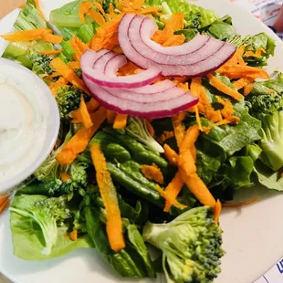 Side salad that came with the stuffed shrimps
