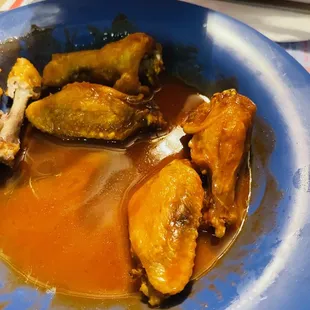 Chicken wings with buffalo sauce