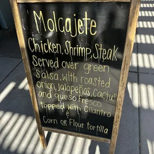 Make sure you ask the price for a special, $45