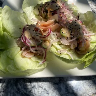 Miso Shrimp & Lettuce Wrap