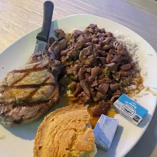 Monday - 8 Oz. Pork Chop & Red Beans & Rice