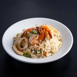 Seafood Fried Rice #seafood #friedrice #seaburry
