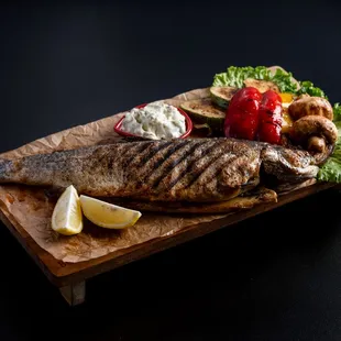 food, grilled fish