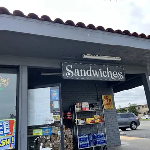 the front of the store