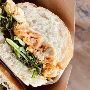 SEAFAB Dub Spicy Chicken. 1 of 4 lunch sandwiches available. More options coming soon.