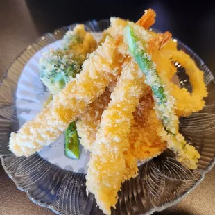 Shrimp and vegetable tempura