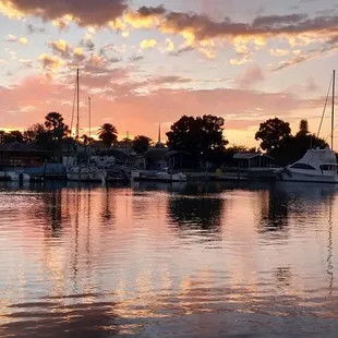 Sunset views from the restaurant