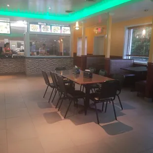 I was pleasantly surprised.  Soooooo clean and the light in the ceiling changes color.