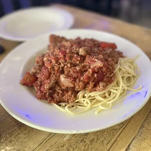 Spaghetti &amp; meat sauce