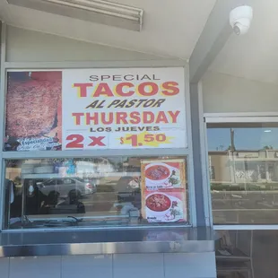 a sign for a restaurant