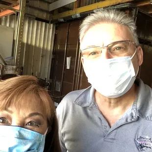 Dominic and me... he gives great cooking tips!