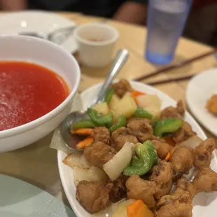 Sweet &amp; Sour Pork (asked for sauce on the side)