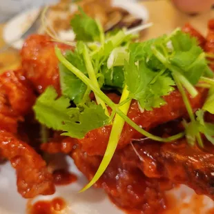 Peking pork. Very good and not too sweet