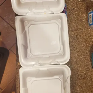 two take out containers