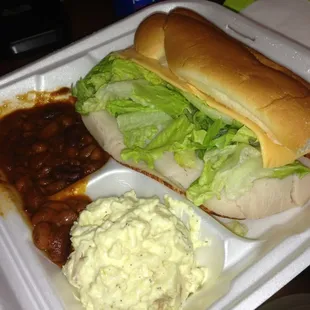 Turkey breast sandwich lunch combo