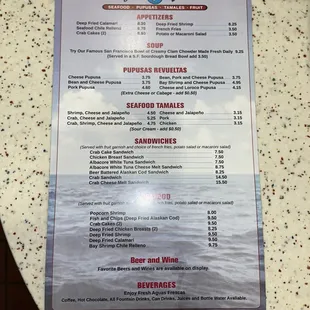 Updated menu 2023