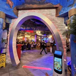 the inside of the restaurant