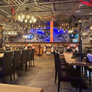 Inside restaurant. Lovely decor.