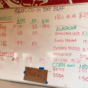 Crab prices - 8/6/2016