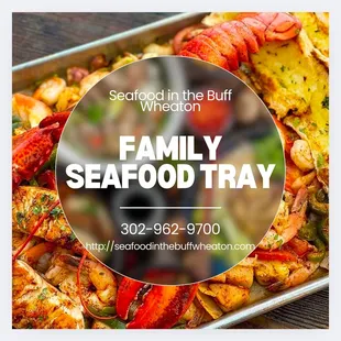 Perfect for sharing! Our Family Seafood Plate is packed with fresh, flavorful seafood, including succulent crab legs, juicy shrimp  &amp; more..