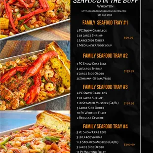 Perfect for sharing! Our Family Seafood Plate is packed with fresh, flavorful seafood, including succulent crab legs, juicy shrimp, and more