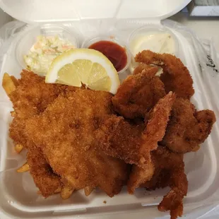 Fish and Shrimp Plate