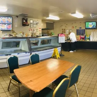 interior, sushi and sashimi