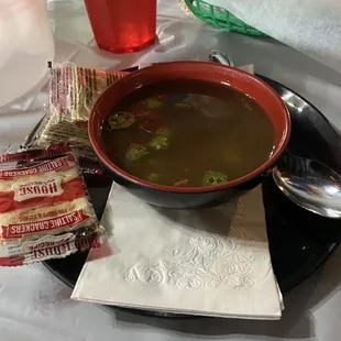 Lunch side of gumbo.