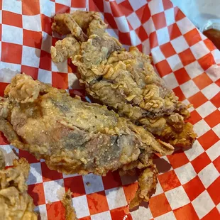 chicken wings and fried chicken, food
