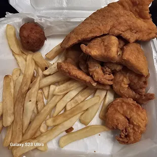 fried fish and french fries