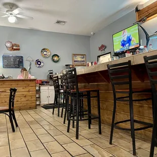 Bar seating area