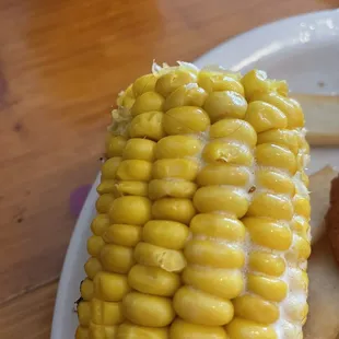 Long black hair on my corn