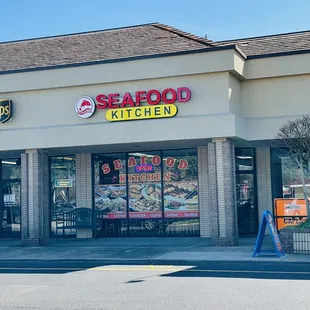 the front of the restaurant