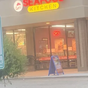 Front of restaurant outside