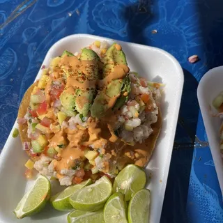 Fish Tropical Ceviche Tostada