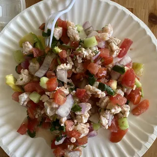 Shrimp Ceviche Tostada