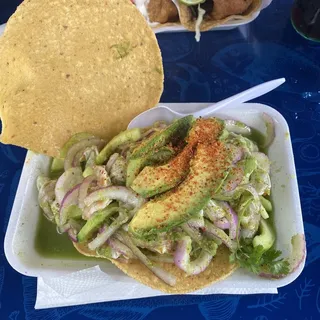 Aguachile Tostada