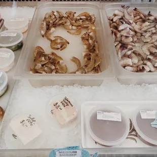 Great selection of seafood