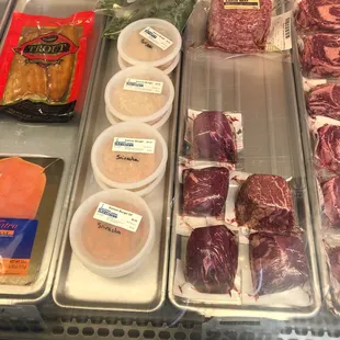 Fresh salmon burgers $6 each