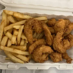 Fried Shrimp &amp; French fries