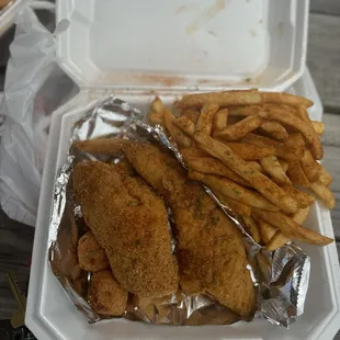 Whiting and fries