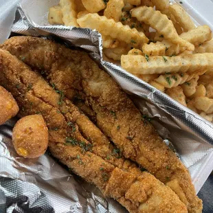 fried whiting and fries sooo good!