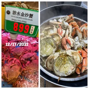 New seafood! Came in grab this for my fam. Very similar to Dungeness crabs but in my opinion it taste way better. Very sweet and meaty