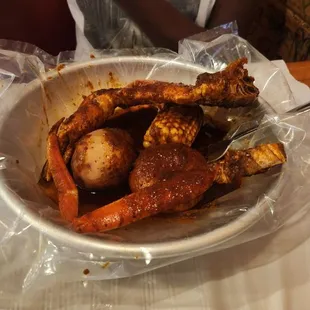 Kids meal snow crabs