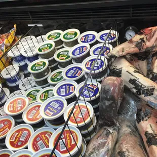 a variety of food items