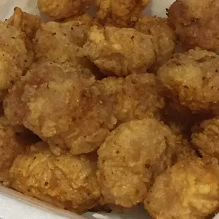 Fried scallops