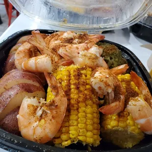 Steamed shrimp