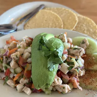 Ceviche...Really good.